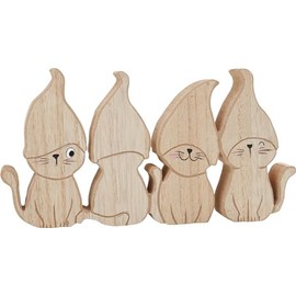 VBS Cheeky Cats Wooden Figurine