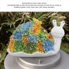 Solar Snail Statue Waterproof Cute Snail Figurine Succulents Garden Ornament