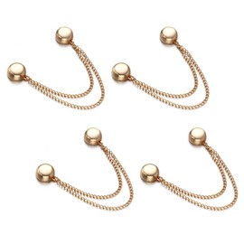 Magnetic Clothes Clips, Pack of 4 Multifunctional Clothing Clips, Removable Magnetic Clothing Scarf Clips with Chain for Cardigans, Cuff Hems