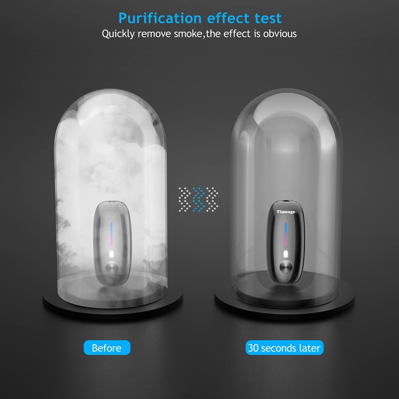 Portable Air Purifier,Timeage Personal Air Purifier Necklace, Wearable Mini Air