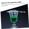 Alipis 2pcs Absinthe Spoon Mesh Strainer Stainless Steel Dripper for
