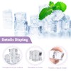 CYNNXIA 50 Pack Reusable Fake Ice Cubes Artificial Clear Ice