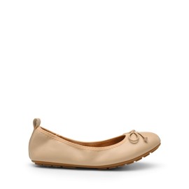 DREAM PAIRS Womens Casual Pointed Toe Ballet Comfort Soft Slip On Flat Shoes, Naked, 40.5 UK