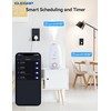 ELEGRP Smart in-Wall Outlet, 2.4GHz Wi-Fi Smart Receptacle Compatible with