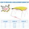 zenicham 3 Bow Fade and Crack Resistant Bimini Top Replacement
