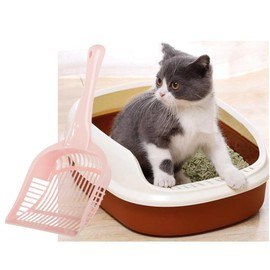 Parence. - Cat Litter Scoop - Large, Comfortable Handle, 5mm Fine Strainer, Easy to Clean - Random Color - 32x14.5cm