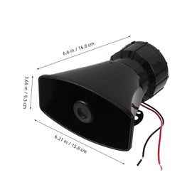 CHILDWEET High Decibel Car Horn with Multiple Sound Options Emergency Alarm Speaker for Trucks Boats Vehicles Compatibility for Alerts Warnings