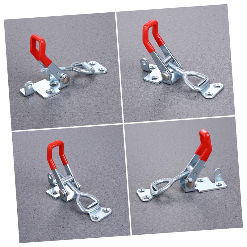 COHEALI 4Pcs Heavy Duty Adjustable Toggle Clamps Iron Latch Clamps
