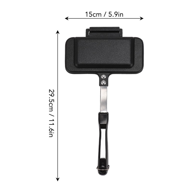 Waffle Maker Pan Nonstick Stovetop Waffle Pan Portable Aluminum Waffle