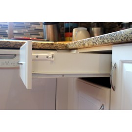 2-Pack Rok Hardware Soft Close for Wood Drawers/Soft Close Drawer Adapter/Add-On/Retrofit (White), SCD104W