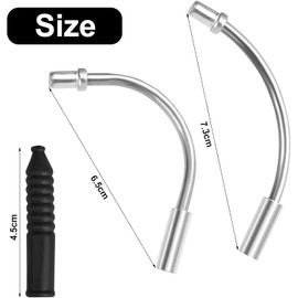 8 Sets Bicycle Cable Guide Pipes - v Brakes - Bike Cable - Brake Cables for Bicycles - Bicycle Brake Accessories for Road and Mountain Bikes, Ensuring Smooth and Efficient Braking