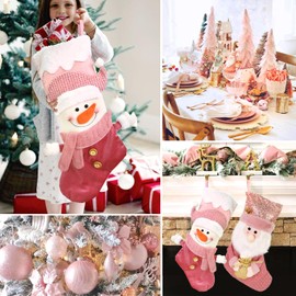 Regendeko Santa Stocking Christmas Stocking Christmas Stocking Bag Christmas Socks Santa Stocking (Snowman)
