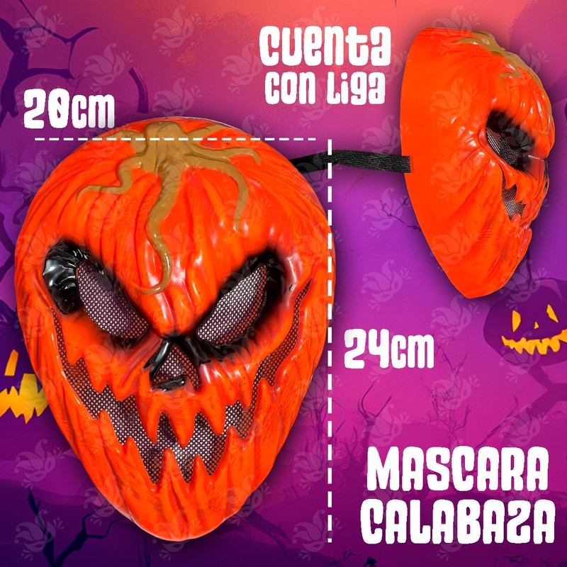 Máscara Calabaza Killer Sangrienta Disfraz Halloween Cosplay