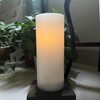 OWLZOO Solar LED Outdoor Flameless Candle, 10 x 4 inches,