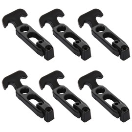 Acrux7 6Pcs Rubber Latches Flexible T Handle Draw Latch 4.3 Inch Hasp Draw Latch for Tool Box Cooler Golf Cart or Engineering Machine Hood