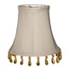 Royal Designs CS-314B-5GR-6 Beaded Bell Chandelier Lamp Shade, 3" x