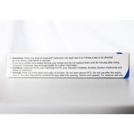 Lumecare Carbomer Cooling and Soothing Eye Gel for Dry Eyes. 10 Tube Multipack