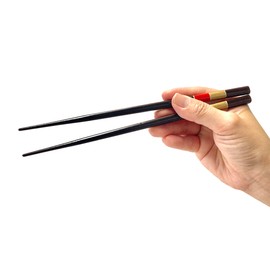 [Dishwasher Safe Chopsticks Wagokoro] Natural Wood, Made in Japan, High Class Japanese Pattern, Modern Wooden Chopsticks and Chopsticks, Non-Slip, For Household Use (Kinpiri, Women's, 8.3 inches (21