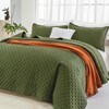 Andency Green King Size Quilt Bedding Set (106x96 Inch), 3