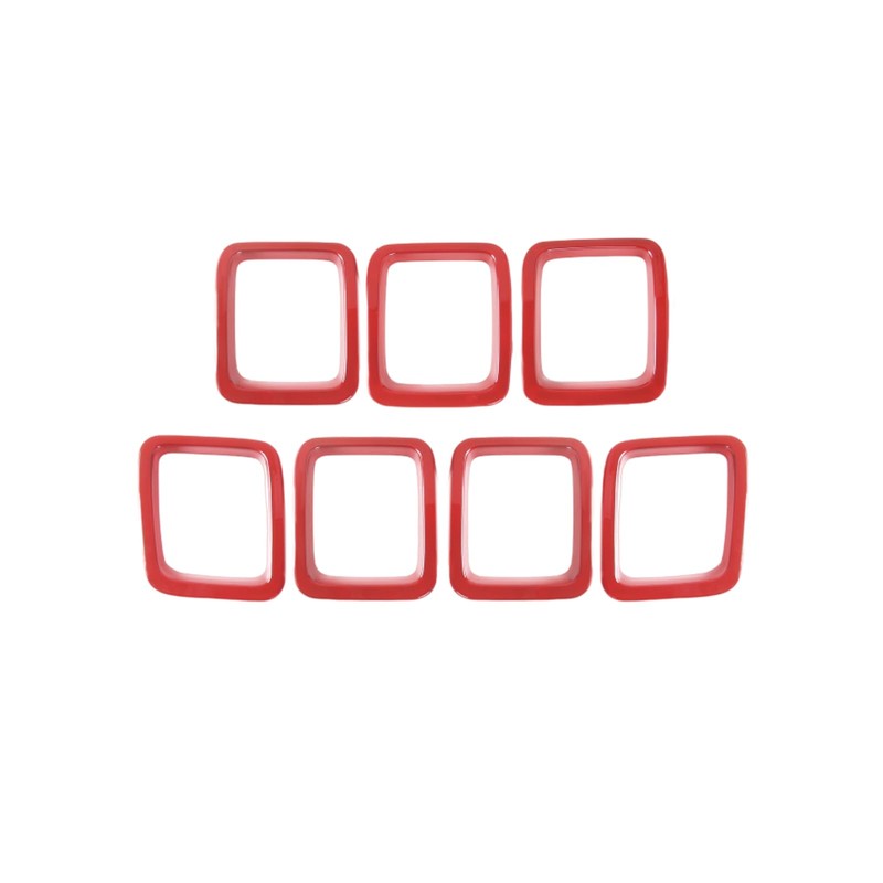 Grille Grill Cover Inserts Frame Trim Kit for Jeep Compass