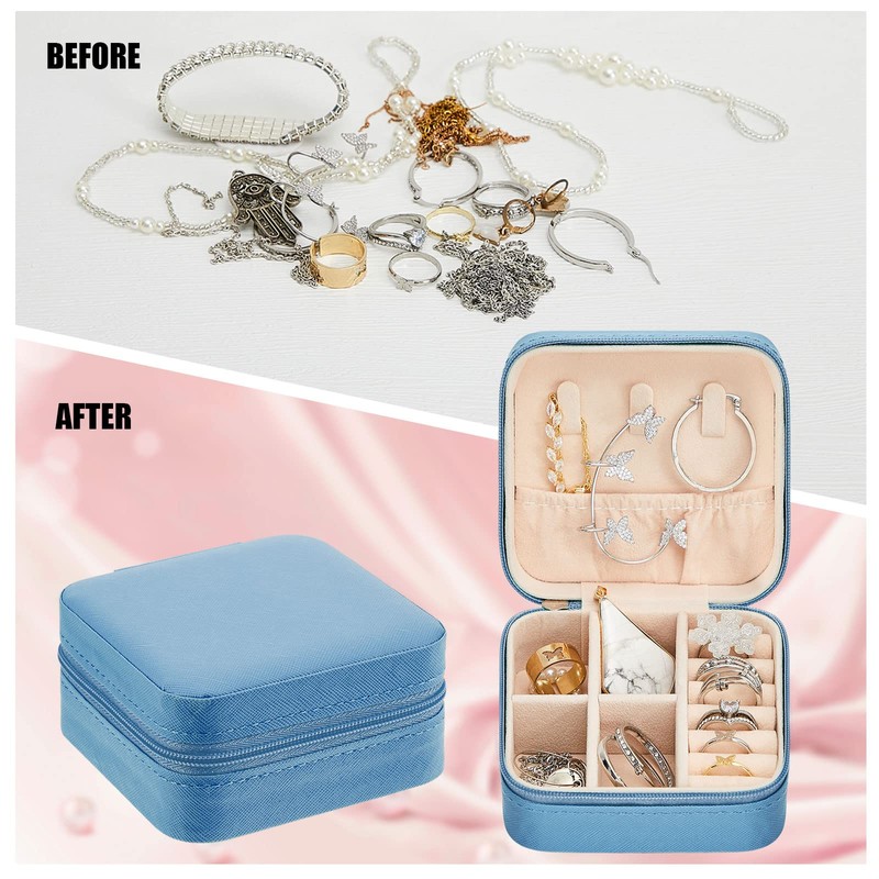 6 Pcs Travel Jewelry Case Jewelry Travel Organizer Small Jewelry