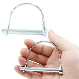 Cionyce Safety Coupler Pin - 2 Pack Full Marine Grade 316 Stainless Steel Heavy Duty Shaft Locking Pin, 5/16" x 2.75" (8mm x 70mm)