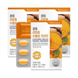 Guangdong liposome water-soluble curcumin 30 tablets / 광동 리포좀 수용성 커큐민 30정 X 3개