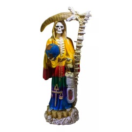 Imagen De Resina Santa Muerte Dragon