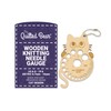 The Quilted Bear Wooden Knitting Needles Gauge - Knitting Gauge
