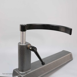 Hurricane Turning Tools, 8.5" Diameter Curved Tool Rest For Large Bowls, 1" Diameter Post, 6" Post Length
