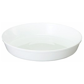 Yamato Plastic Pot Plate, Shallow Plate, No. 12, φ14.2 x H2.4 inches (360 x 60 mm), White