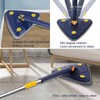 JHLAYKG 360 Degree Rotatable Adjustable Cleaning Mop,52.1'' Telescopic Triangular Mop