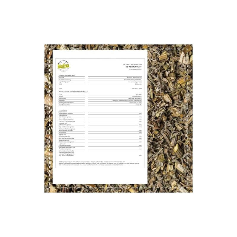 Wormwood Tea Organic 100 g – Wormwood Tea – Artemisia