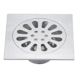 CNX Coladera Resumidero Cuadrado 4'' Cromado Trampainsectos Meer