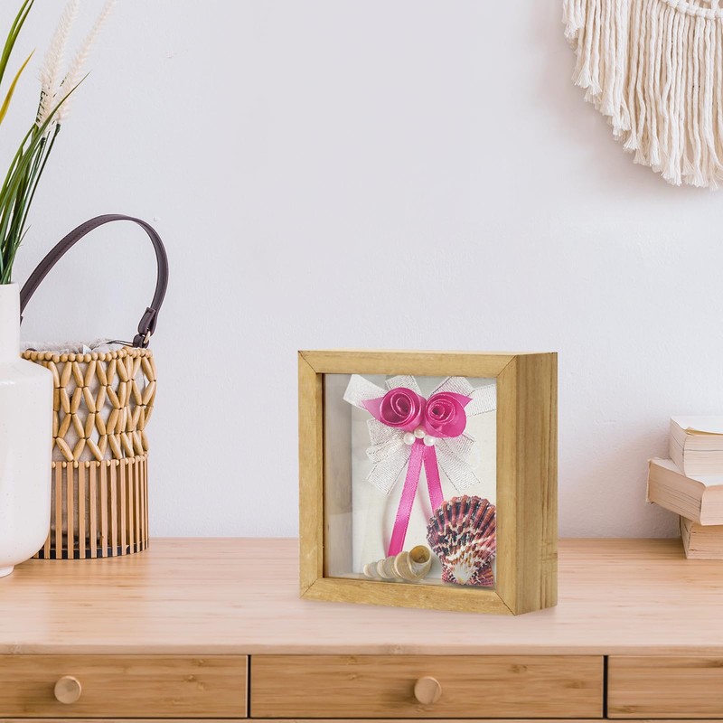 TJ.MOREE Shadow Box Frame 5 x 5 Shadowbox Display Case