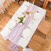 Chuqing Chiffon Table Runner, Purple, 70 cm x 3 m,