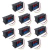 10 Pcs DC 100V / 10A Voltmeter, diymore Voltmeter Ammeter