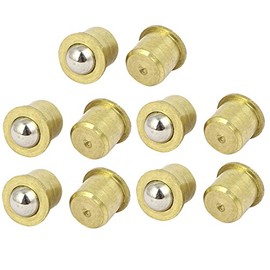 Sourcingmap Household Cabinet Door 8mm Dia Brass Ball Catches Latch Catcher 10pcs