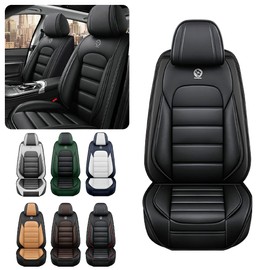 Iceleather Car Seat Covers for Hyundai Genesis 2009-2016,Waterproof Soft Breathable PU Leather Seat Cover with Storage Pockets(Classic Black,Full Set)