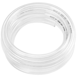 Eastrans Clear Vinyl Tubing Flexible PVC Tubing, Hybrid PVC Hose, Lightweight Plastic Tubing, by 3/8 Inch ID, 10-Feet Length