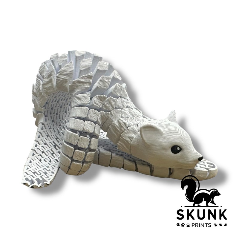 Skunk Prints HyperFlexi™ Articulated Sable 3D Printed, Flexible Sensory Fidget,