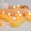 Pure Beeswax Tealight Candles | 50 Pack Natural Unscented Beeswax
