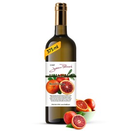 Chef Jean Pierre's Extra Virgin Blood Orange Olive Oil - 375ml (12.5oz) Glass Bottle - Naturally Infused with Sweet and Tangy Flavors
