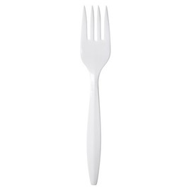 PRIME SOURCE PRIVATE LABEL FILE 75003541 Fork Hw Pp44; White Bulk - Case of 1000