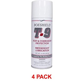 BOESHIELD T-9 Rust & Corrosion Protection/Inhibitor and Waterproof Lubrication, 12 oz. (4 pack True)