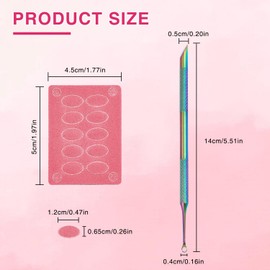 Asheyya 2 Pcs Nails Etching Tool, Cuticle Scraper for Gel Dirt Remover with 150 Pcs 150 Eye Sandpapers