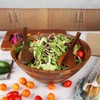 AIDEA Salad Bowls, Wooden Salad Bowls Set, Large Acacia Wood