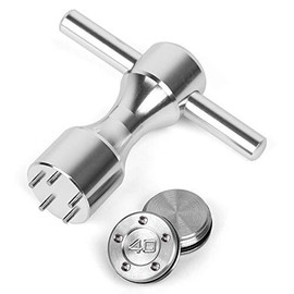 Gofotu Golf Weight 2pcs 5g/10g/15g/20g/25g/30g/35g/40g/45g Golf Weights Wrench Kit Fit Titleist Scotty Cameron Putter Newport (2pcs 40g+Wrench)
