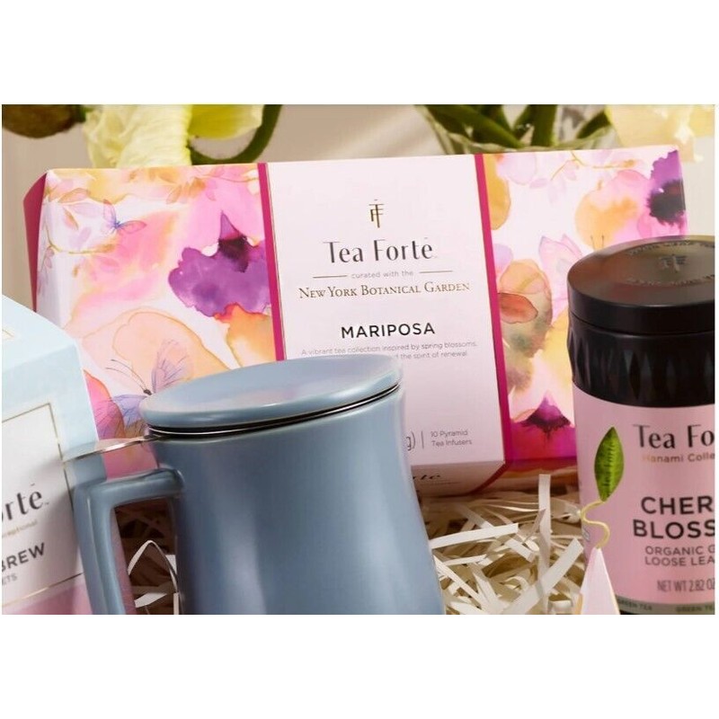 TEA FORTE, "Mariposa" Petite Presentation Box Assortment of 10 Teas