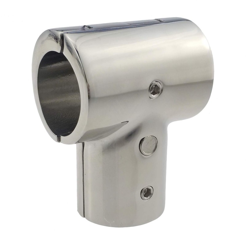 Pair Heavy Duty 316SS Boat Hand Rail Fitting- Polished 90